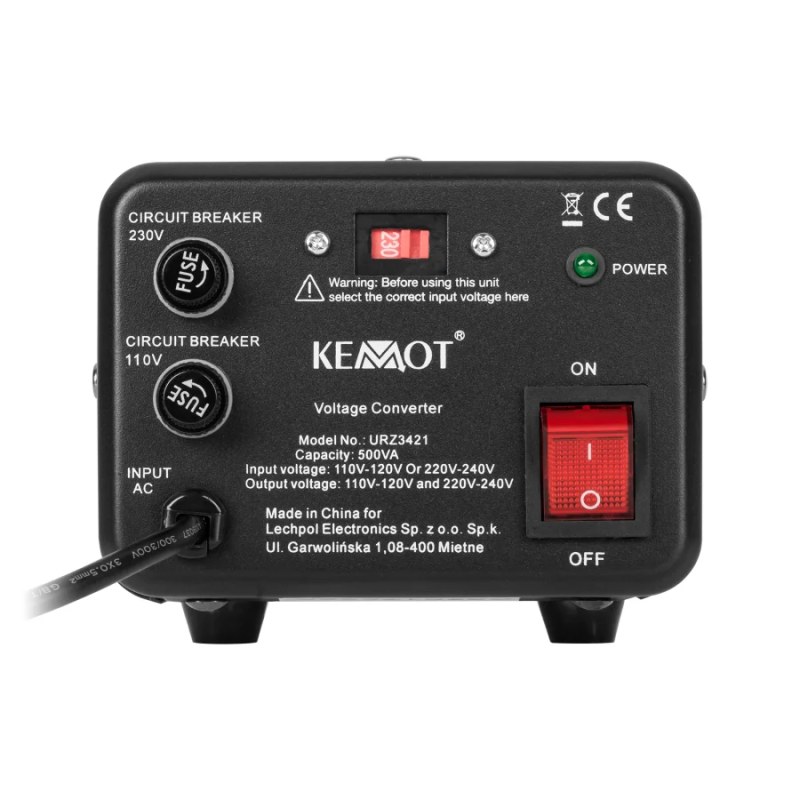 Convertor tensiune bidirectional Kemot 400 W / 500 VA, 115 V - 230 V