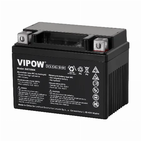 Acumulator moto VIPOW 12 V 4 Ah tip MC
