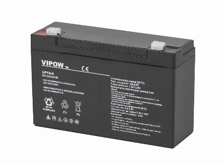 Acumulator stationar VRLA gel 6 V 12 Ah Vipow