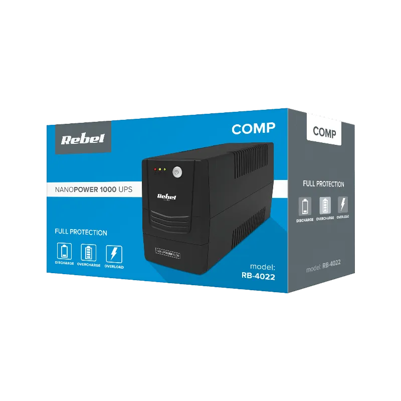 UPS offline Rebel Nanopower 1000 (1000VA/600W)