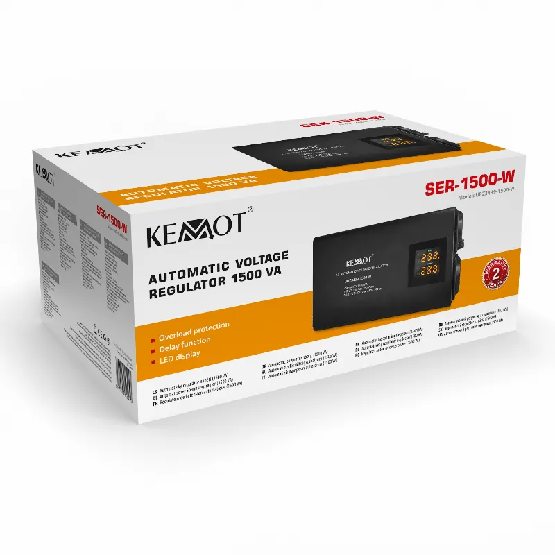 Stabilizator Tensiune Automat 1500VA Perete Kemot