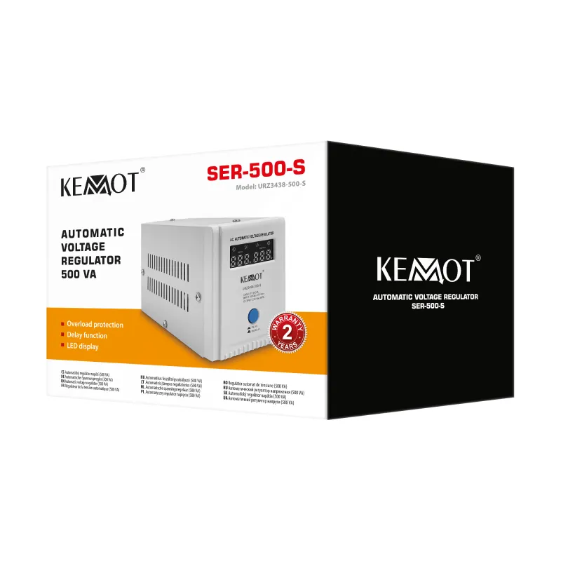 Stabilizator automat de tensiune Kemot URZ3438-500-S, 500 VA
