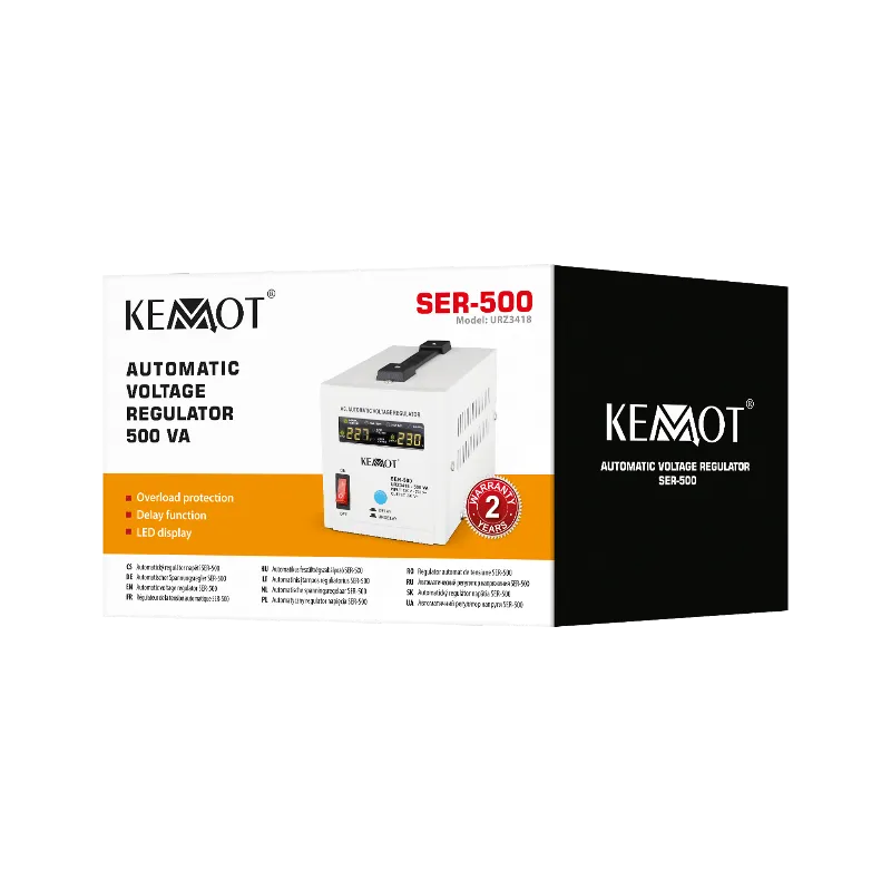 Stabilizator automat de tensiune Kemot SER-500, 500 VA