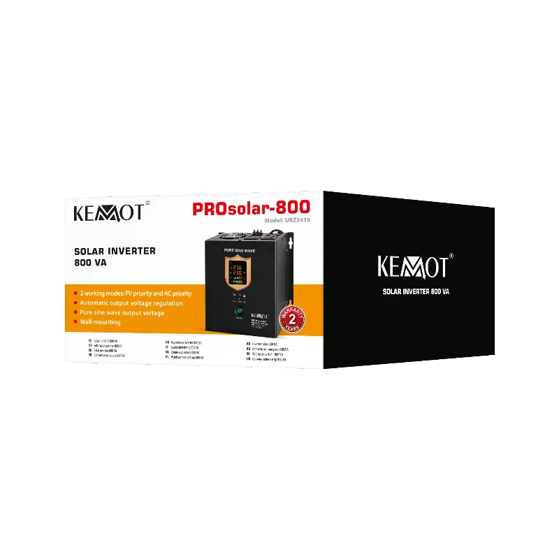 Invertor solar Kemot PROsolar-800 800 VA 12 V DC la 230 V AC