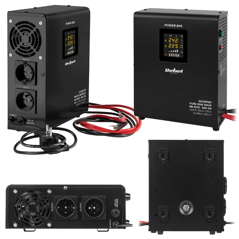 UPS de perete pentru centrale termice Rebel POWER-800, sinus pur, 800 VA / 500 W, 12 V