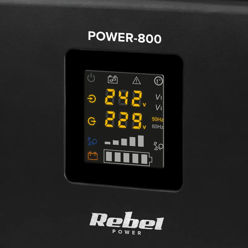 UPS de perete pentru centrale termice Rebel POWER-800, sinus pur, 800 VA / 500 W, 12 V