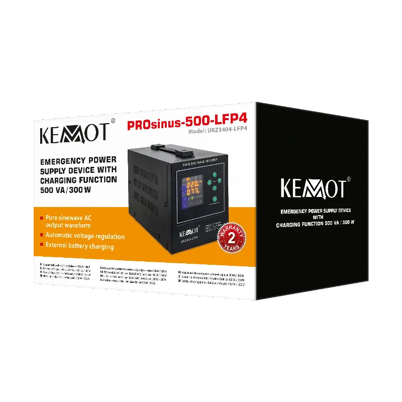 UPS centrale termice KEMOT PROsinus-500-LFP4 500VA/300W 12V