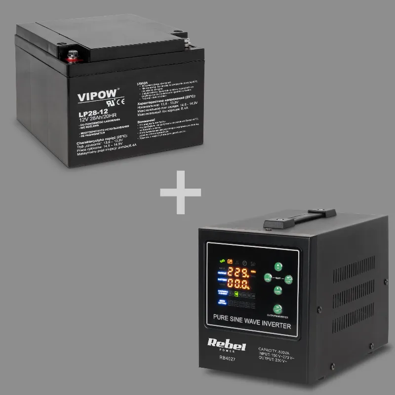 UPS Centrale Termice Sinus Pur 800VA 500W 12V Rebel