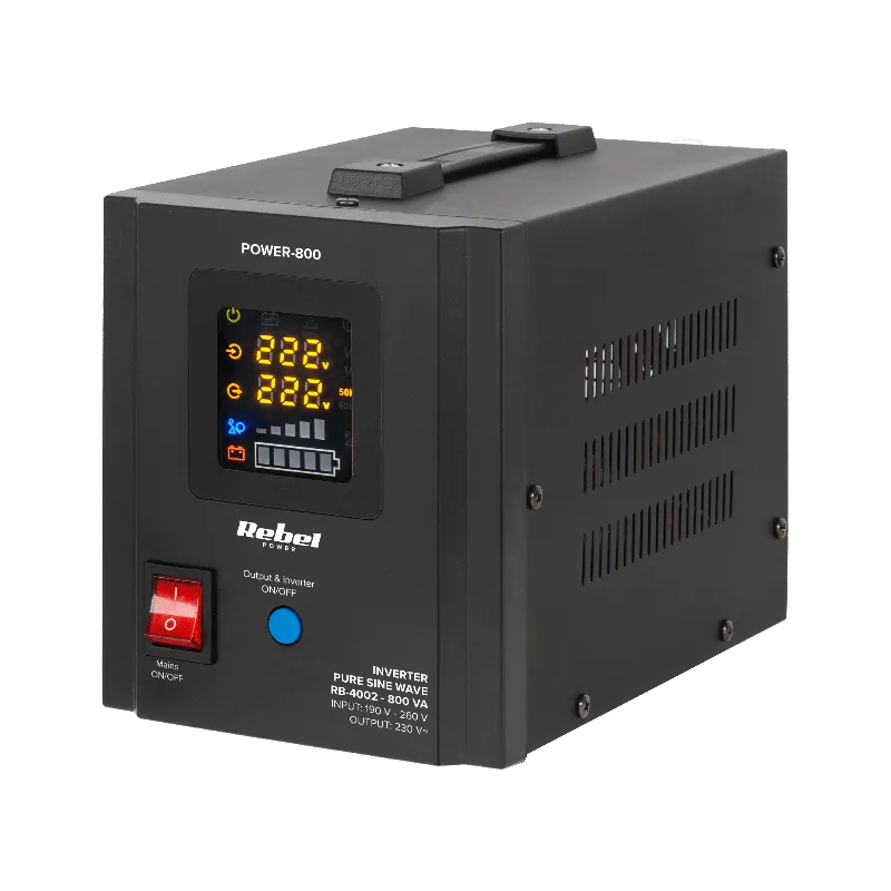 UPS pentru centrale termice Rebel POWER-800, sinus pur, 800 VA / 500 W, 12 V