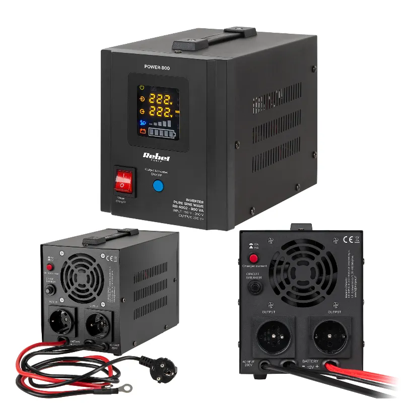 UPS pentru centrale termice Rebel POWER-800, sinus pur, 800 VA / 500 W, 12 V