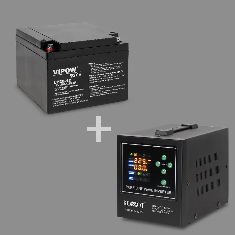 UPS centrale termice KEMOT PROsinus-500-LFP4 500VA/300W 12V