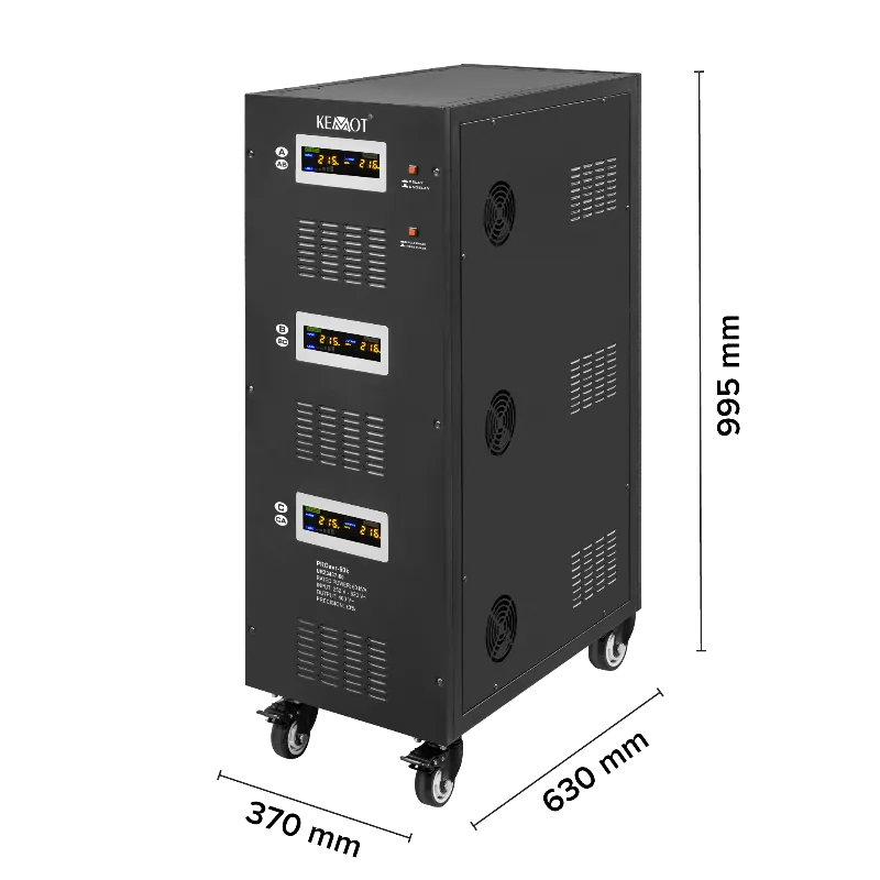 Stabilizator automat trifazat 60 kVA KEMOT PROavr-60K cu servomotor