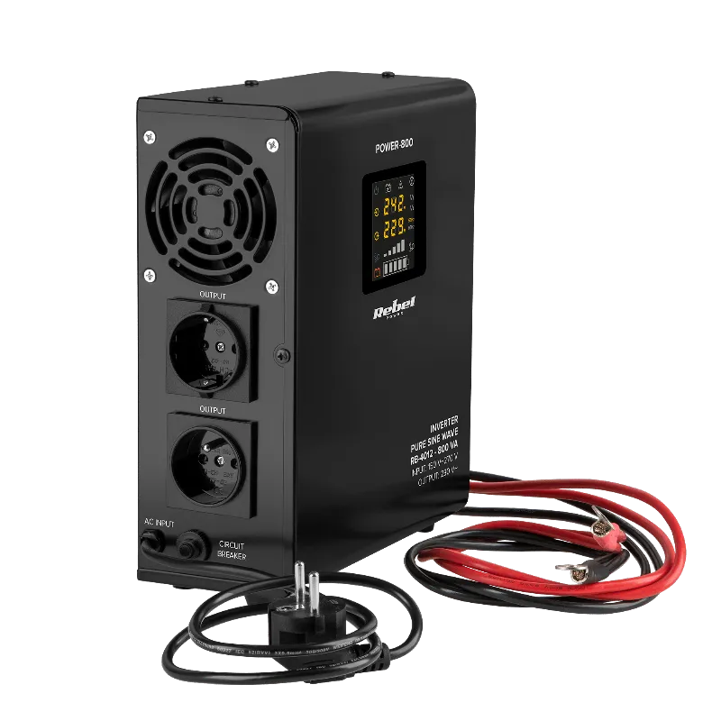 UPS de perete pentru centrale termice Rebel POWER-800, sinus pur, 800 VA / 500 W, 12 V