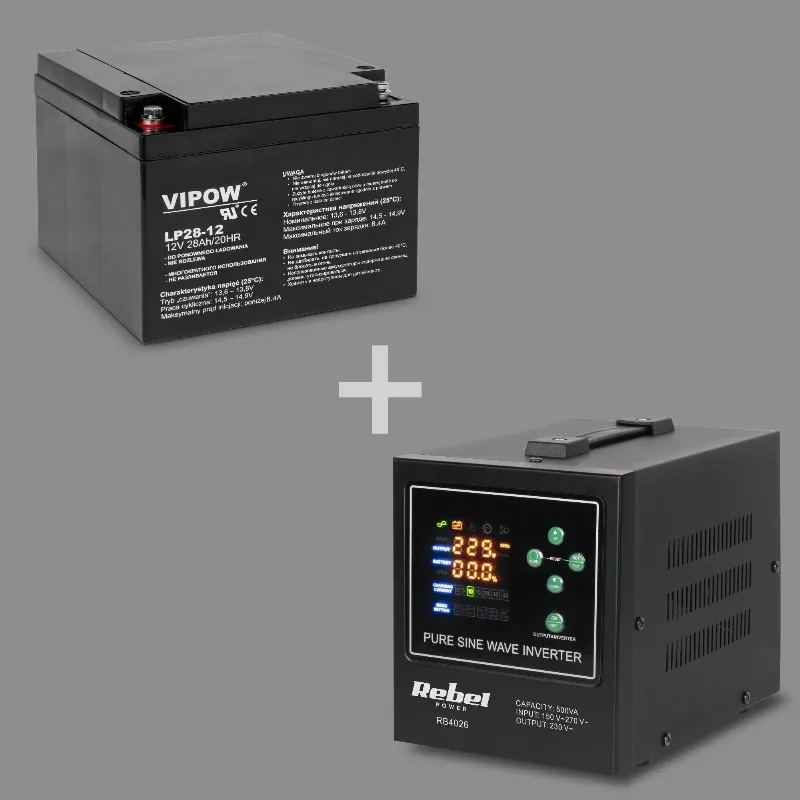 UPS Centrale Termice Sinus Pur 500VA 300W 12V Rebel