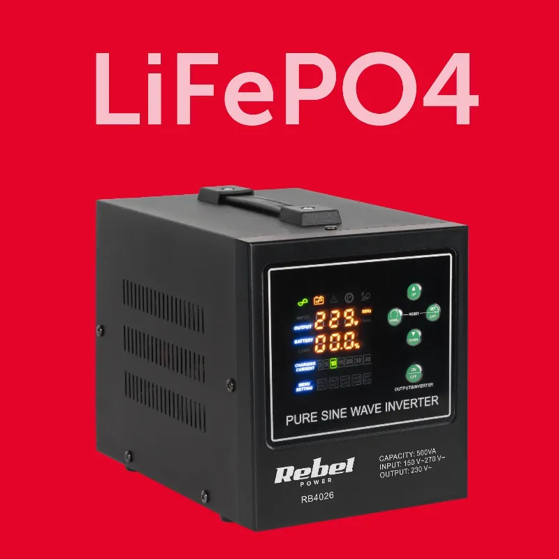 UPS Centrale Termice Sinus Pur 500VA 300W 12V Rebel