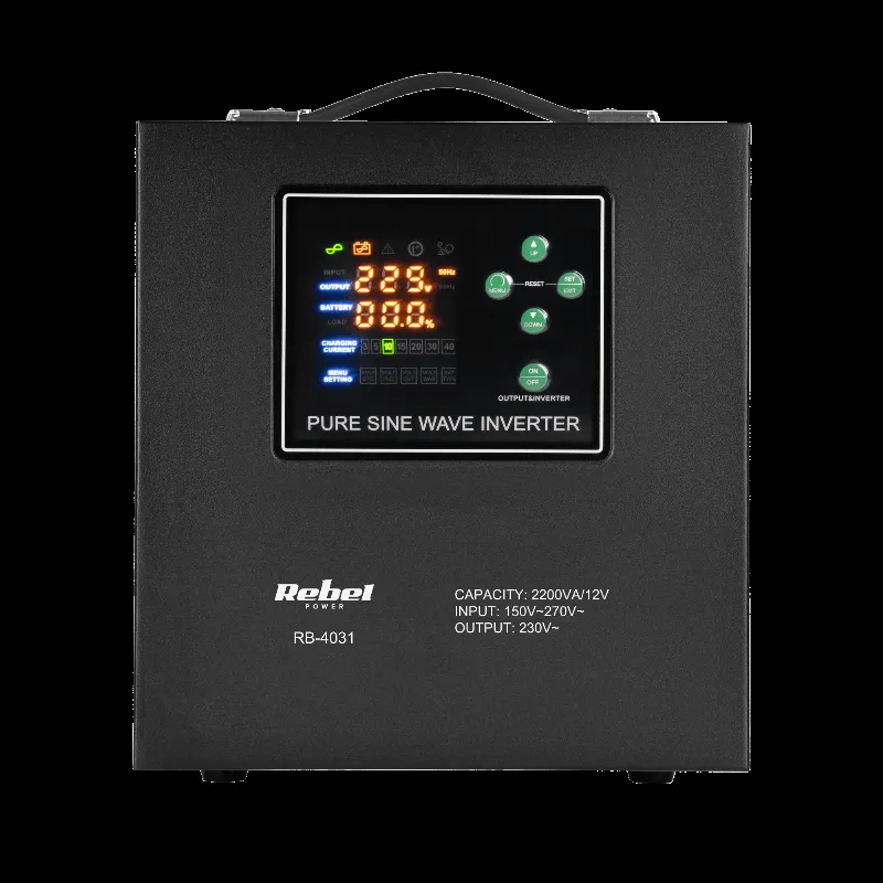 UPS Centrale Sinus Pur 2200VA 1600W 12V Rebel