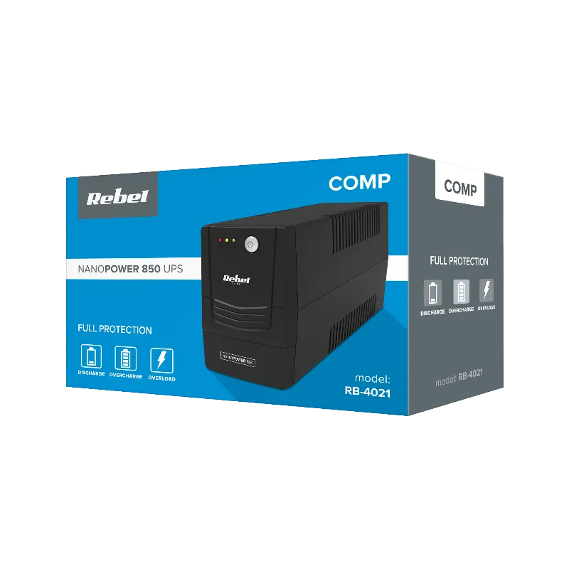 UPS Offline Nanopower 850 (850VA/480W) Rebel