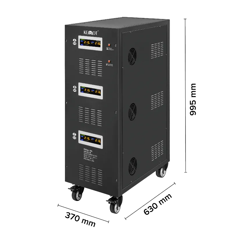 Stabilizator automat trifazat 50 kVA cu servomotor KEMOT PROavr-50k