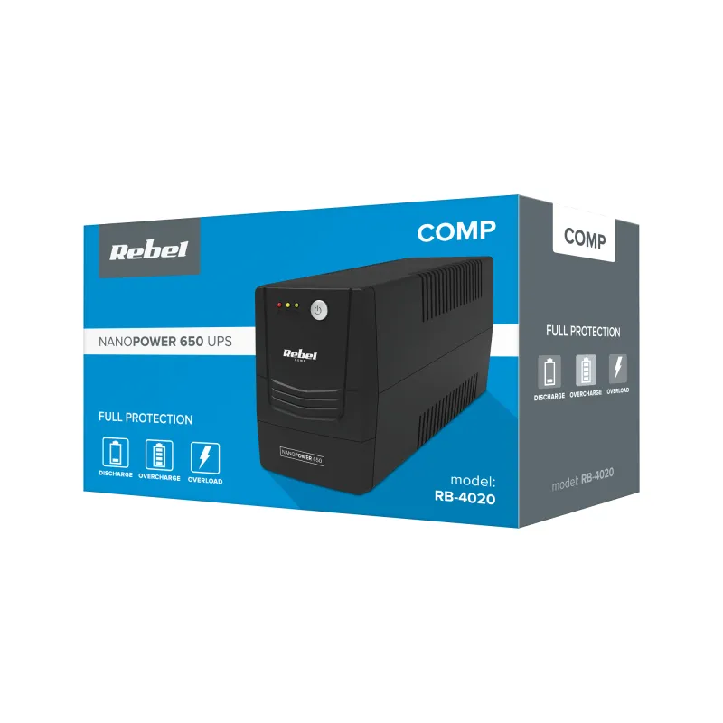 UPS offline Rebel Nanopower 650 (650 VA / 360 W)