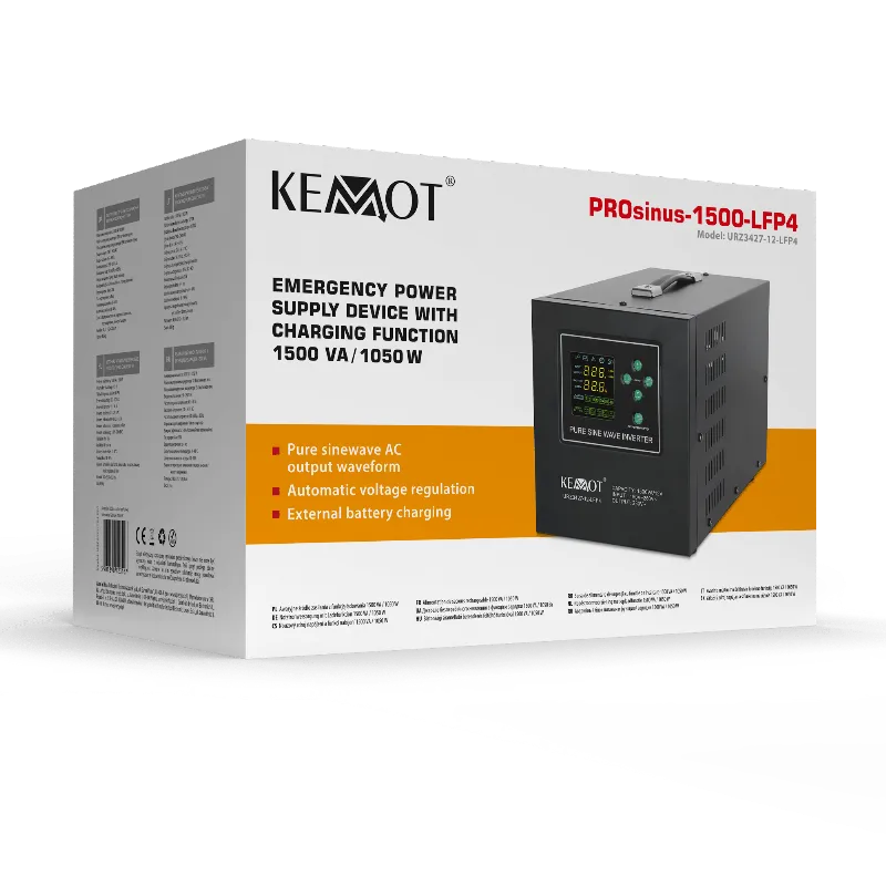 UPS centrale termice sinus pur 1500VA/1050W 12V Kemot