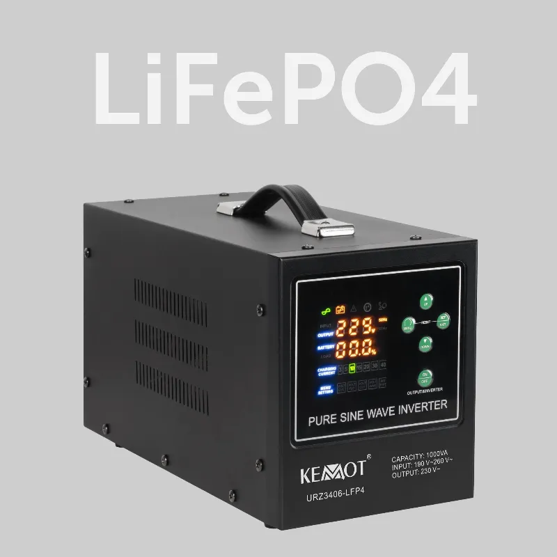 UPS pentru centrale termice KEMOT PROsinus-1000-LFP4, 1000VA/700W, 12V