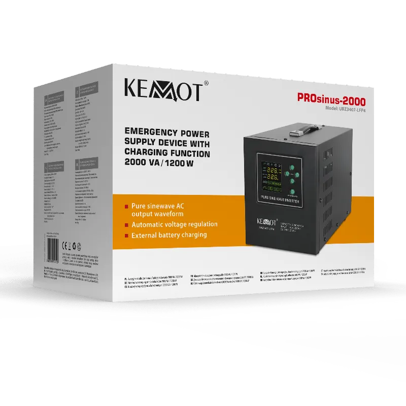 UPS Centrale Termice Sinus Pur 2000VA/1200W 12V Kemot