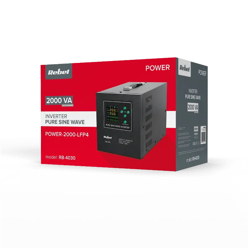 UPS Centrale Sinus Pur 2000VA 1200W 12V LIFEPO4 Rebel