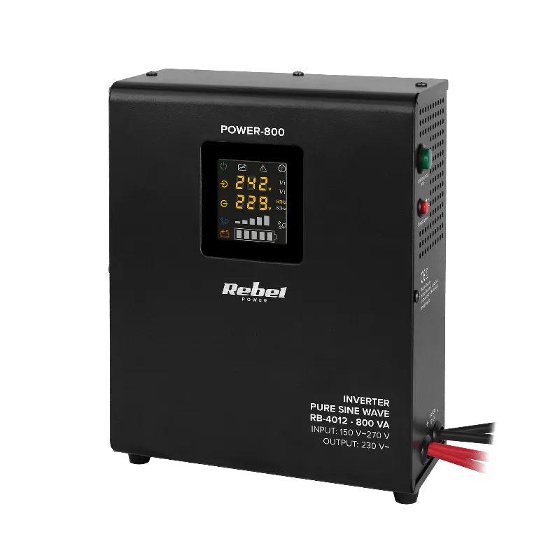 UPS de perete pentru centrale termice Rebel POWER-800, sinus pur, 800 VA / 500 W, 12 V