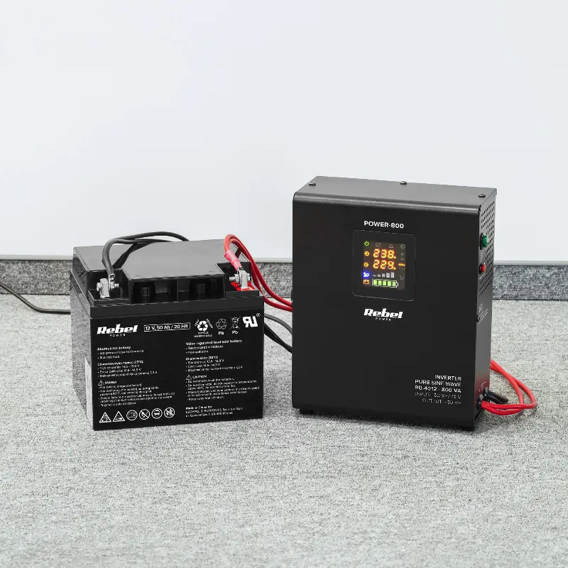 UPS de perete pentru centrale termice Rebel POWER-800, sinus pur, 800 VA / 500 W, 12 V